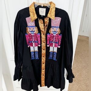 Fantastic Fawn Sequin Nutcracker Dress